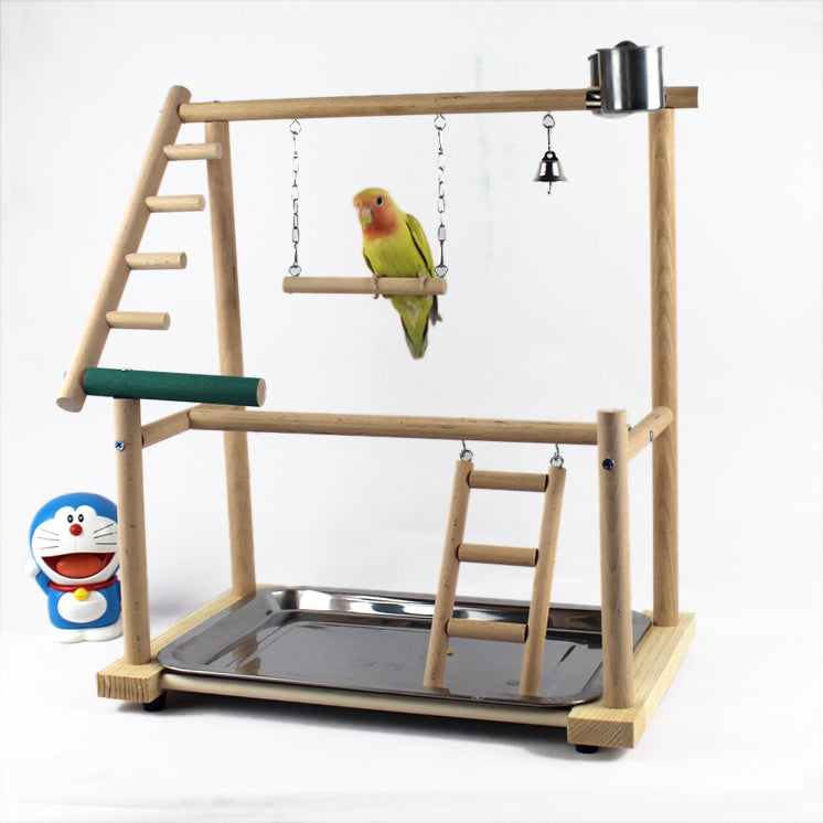 Elevate Your Bird's Playtime with Our Bird Stand Desktop Training Playground!