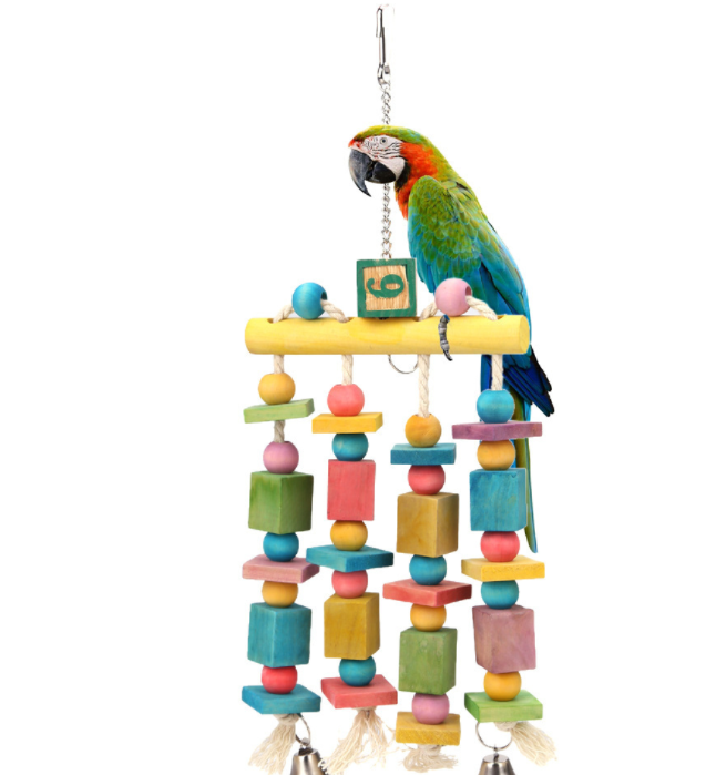 Discover Endless Entertainment for Your Parrot with Our Vibrant Hanging Bells!