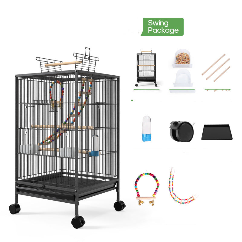 Create a Paradise for Your Feathered Friend with Our Spacious Bird Cage!