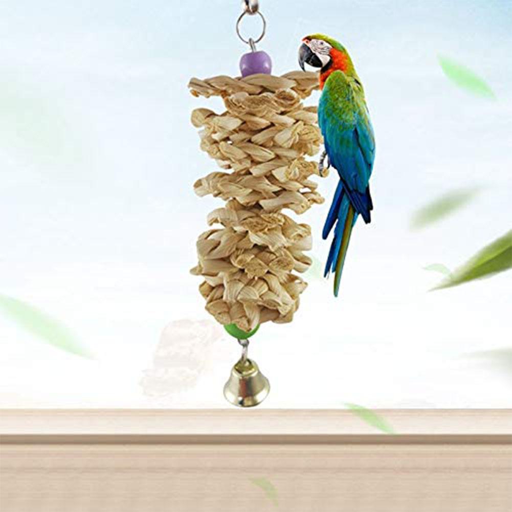 Bring Joy and Stimulation to Your Bird's Cage with Our Hanging Parrot Toy!